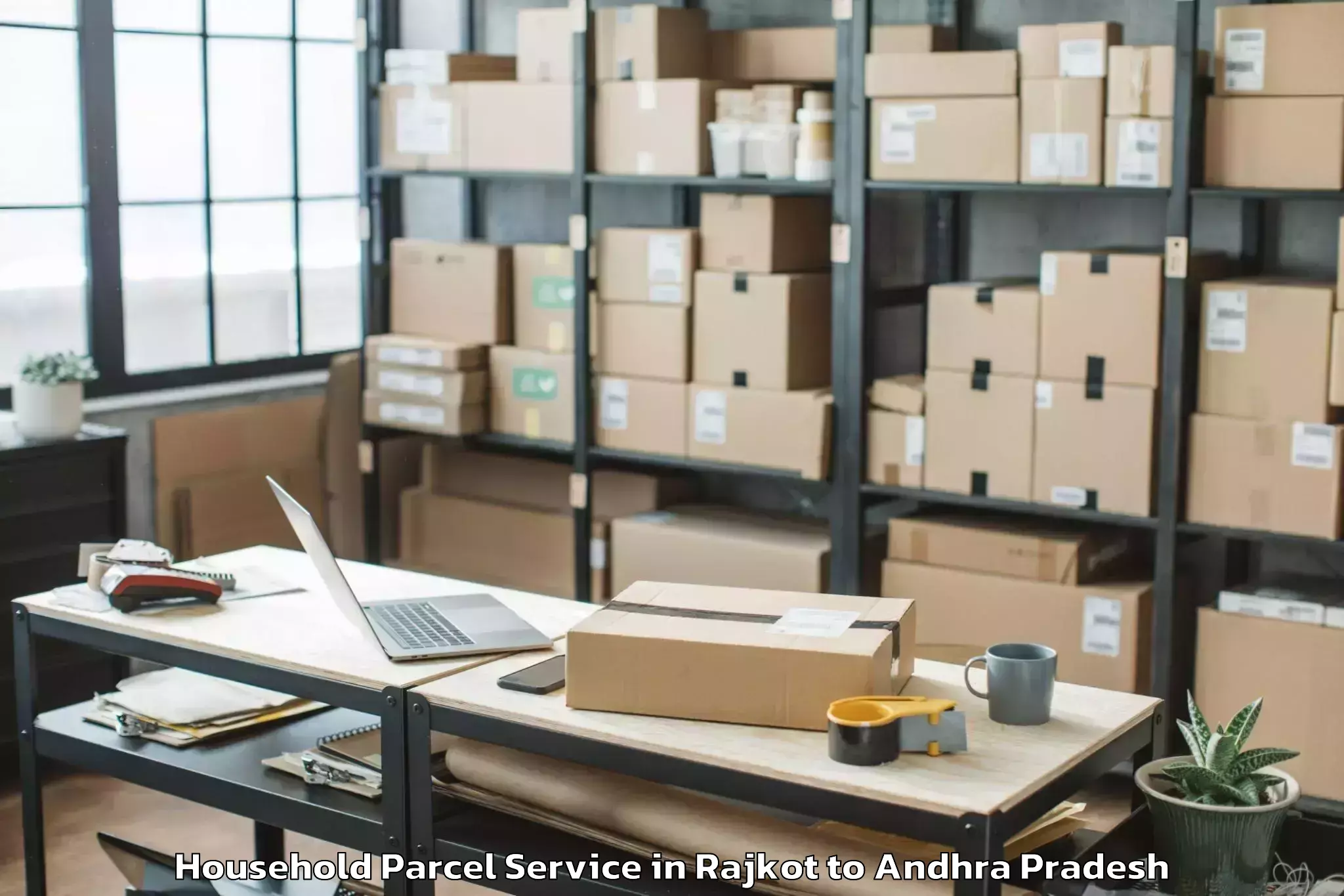 Leading Rajkot to Cherukupalle Arumbaka Household Parcel Provider